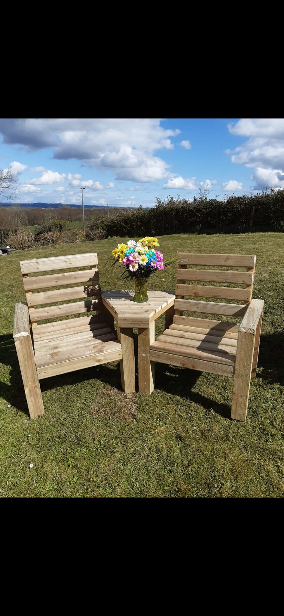Front view of Jack and Jill seat